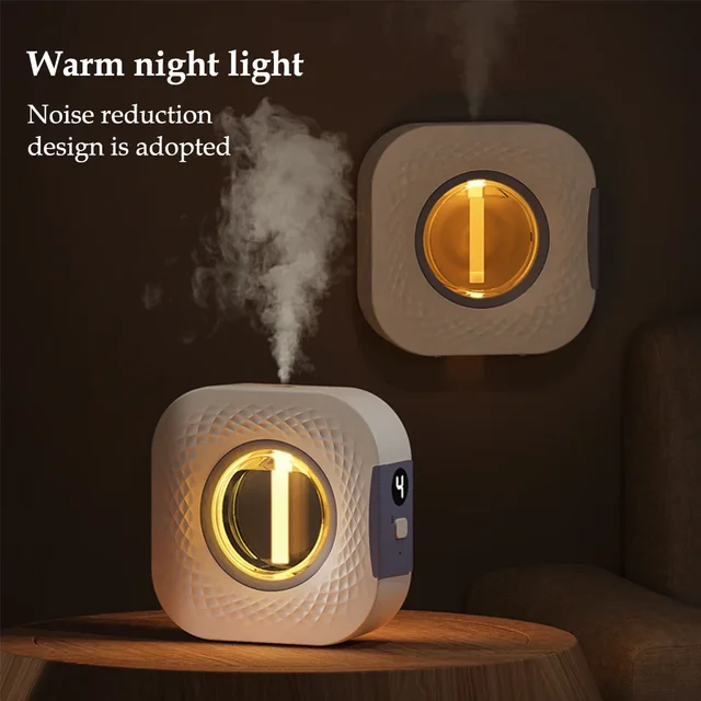 Smart Aroma Diffuser Air Purifier Digital Display Plant Essential Oils 4 Gears Wall Mount Tabletop USB Charging Living Room 4
