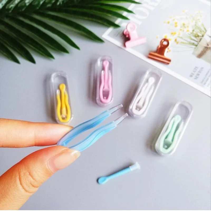 1 Set Contact Lenses Tweezers Contact Remover Lens Inserter Suction Stick Eyes Wearing Tools Colorful Lens Accessories