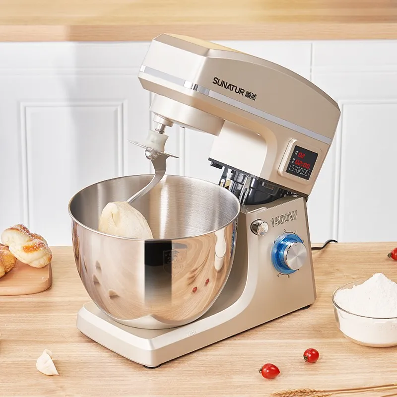 SUNATUR Electric Kitchen Blender Machine: Stand Mixer with Planetary Beater Automatic Mix Support for Dough Efficient Processor 6