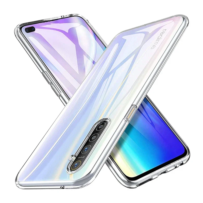 OPPO Realme X3 SuperZoom RealmeX3 5G 충격 방지 뒷면 커버 하우징 용 초박형 소프트 클리어 TPU 투명 실리콘 전화 케이스