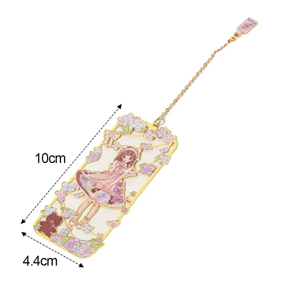 Book Clip Cute Wind Brass Bookmark Cartoon Graduation Gift Metal Tassel Bookmark Chinese style Pagination Mark Stationery Mark metal bookmark,bookmark page holder,bookmark holder