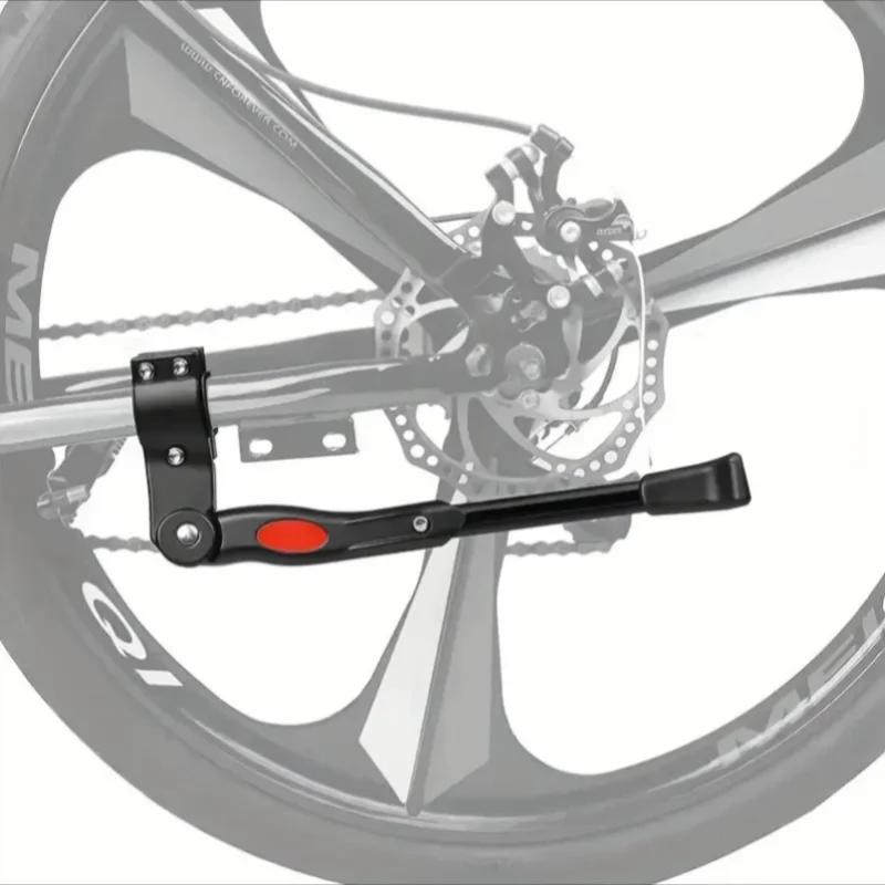 Bicycle Kickstand Aluminum Alloy Kickstand Bicycle Rear Bracket Adjustable Length MTB 26 Inch Bicycle Side Support