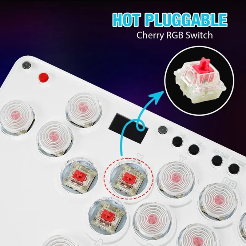 SOCD Hitbox 컨트롤러 격투 게임 키보드 컨트롤러 Hitbox 키보드 라이트 라이트 파이팅 조이스틱 포함
