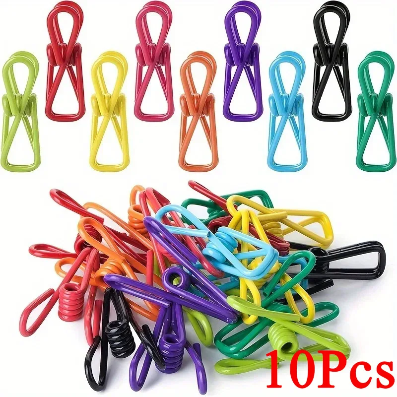 Premium PVC-Coated Steel Chip Clips - High Elasticity Metal Clamps