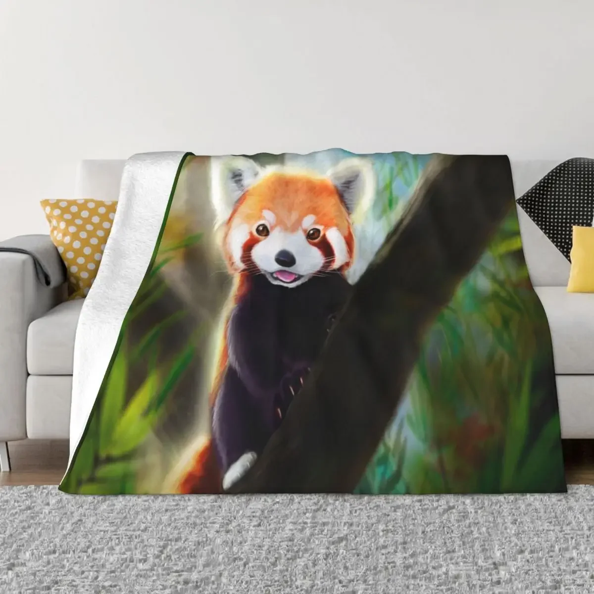 

Red Panda Throw Blanket Blankets For Baby Plaid Single Blankets