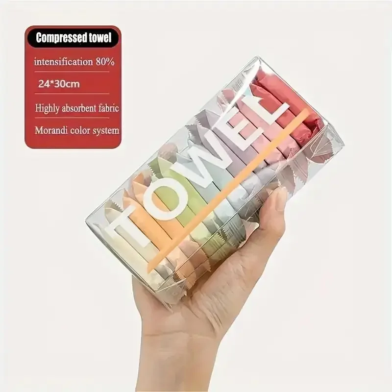 

14pcs/box Disposable Washcloth Portable Travel Towel Thickened Compressed Face Cleansing Beauty Square Towel