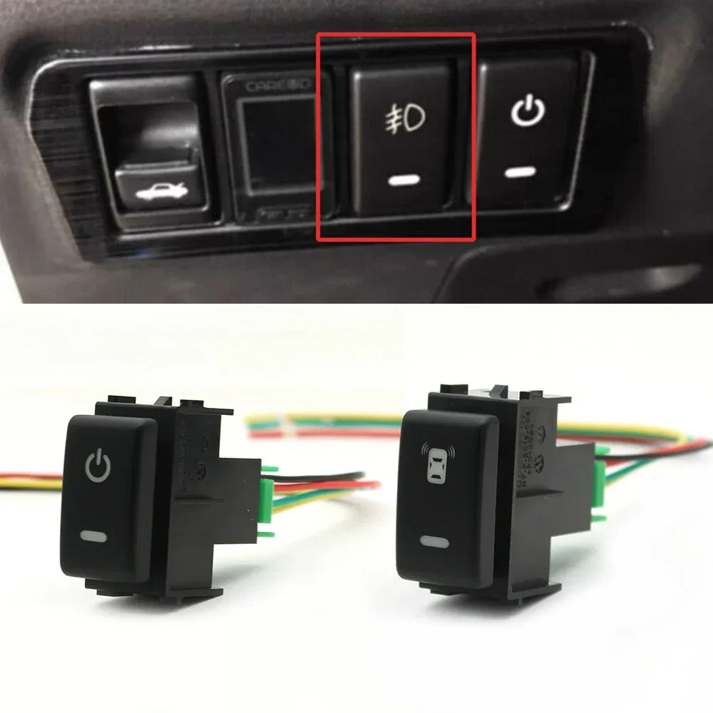 1pc Auto Bar Radarsc halter Nebels chluss leuchte hinten Diff-Taste mit Kabel für Nissan Tiida Patrouille Y62 Altima X-TRAIL Qhashqai 2014-2018