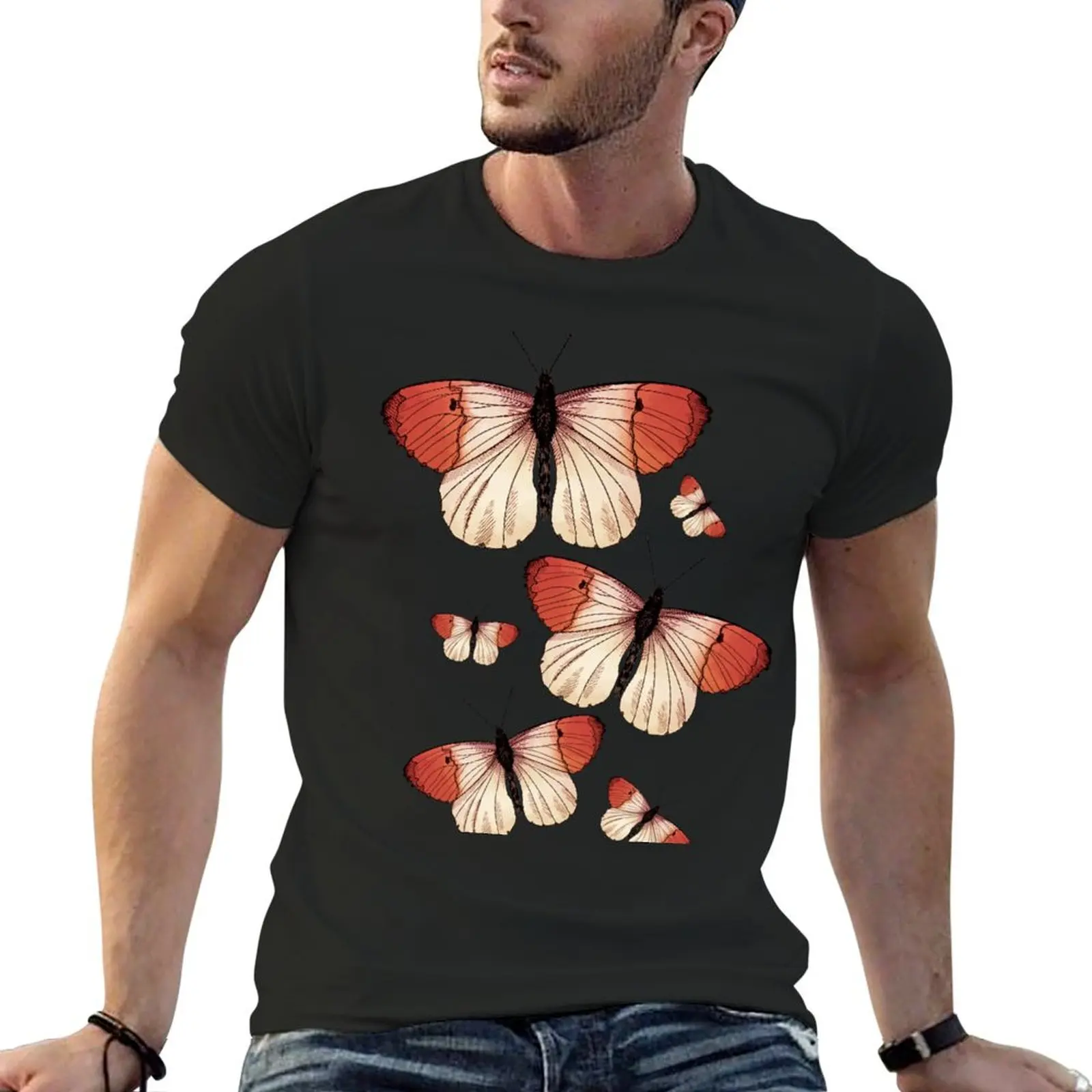 

Butterflies flying away T-Shirt designer shirts summer top vintage t shirt men