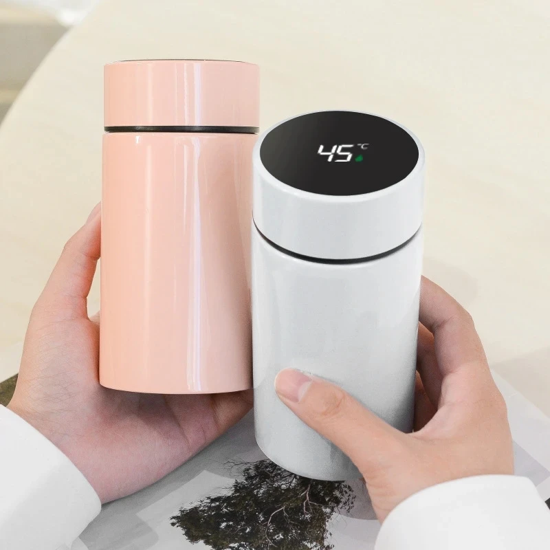 온도 디스플레이 스마트 보온병 물병, 지능형 스테인리스 스틸 진공 플라스크, 커피 컵, 200ml
