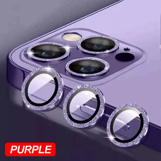 Diamond Metal Camera Lens Protector - Premium Protective Glass