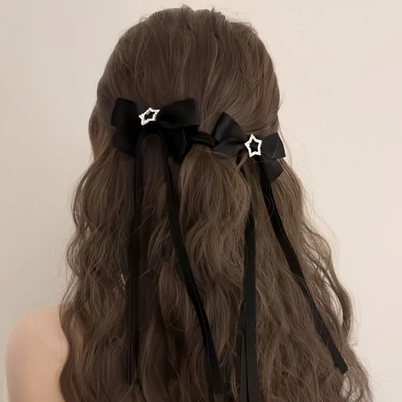Elegant Pink Bow Hair Clips - Stylish Accessories