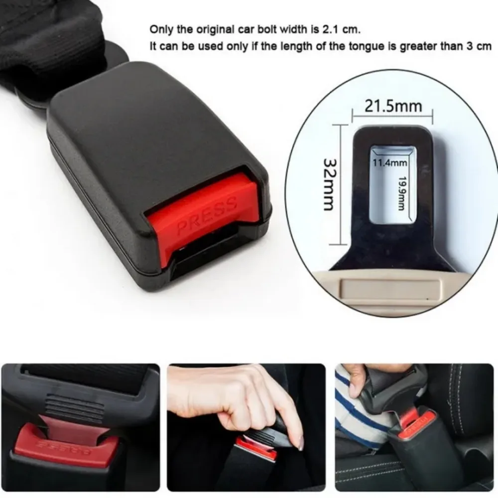 36/23cm Car Seat Safety Belt Extender Clip Retractable Universal Adjustable Automotive Accessories for Child Pregnant Woman use