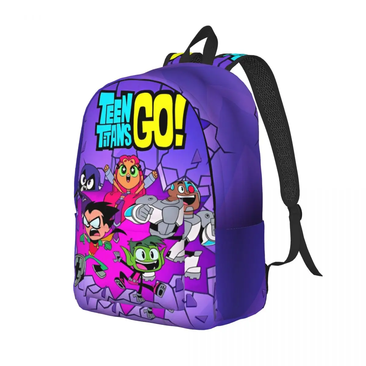Teen Titans Go Family Backpack for Boy Girl Kids Student School Bookbag Daypack Preschool Primary Bag Sports 2