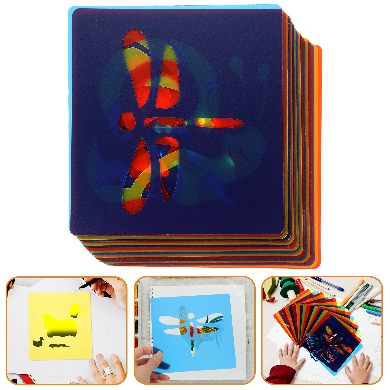 

18 Pcs Graffiti Children's Drawing Template Toddler Tool School Supplies for Kids DIY Stencils