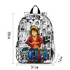 One Piece Luffy Schoolbag Recharged Backpack Student Backpack Boys Girls Anime Cartoon School Bag Mochila 5