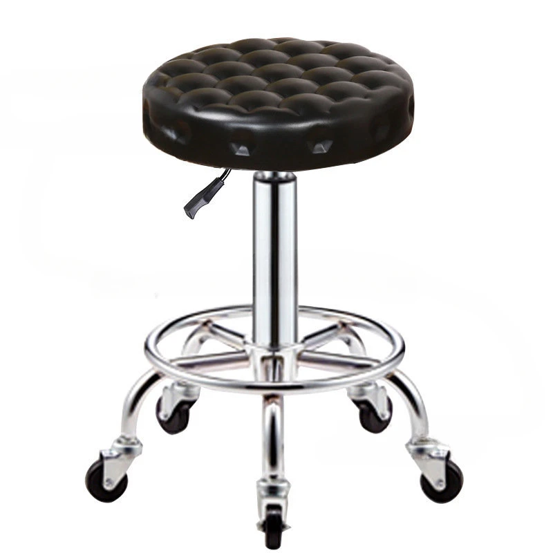 

Luxury Salon Furniture Modern Simple Barber Chairs Hair Salon Special Pulley Beauty Stools Creative Bar Back Lifting Bar Chair