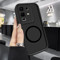Shockproof Silicone Phone Case with Magnetic Sticker - Soft Protective Cover for Infinix Note 50X 5G (BK - JTKS - ZP1)
