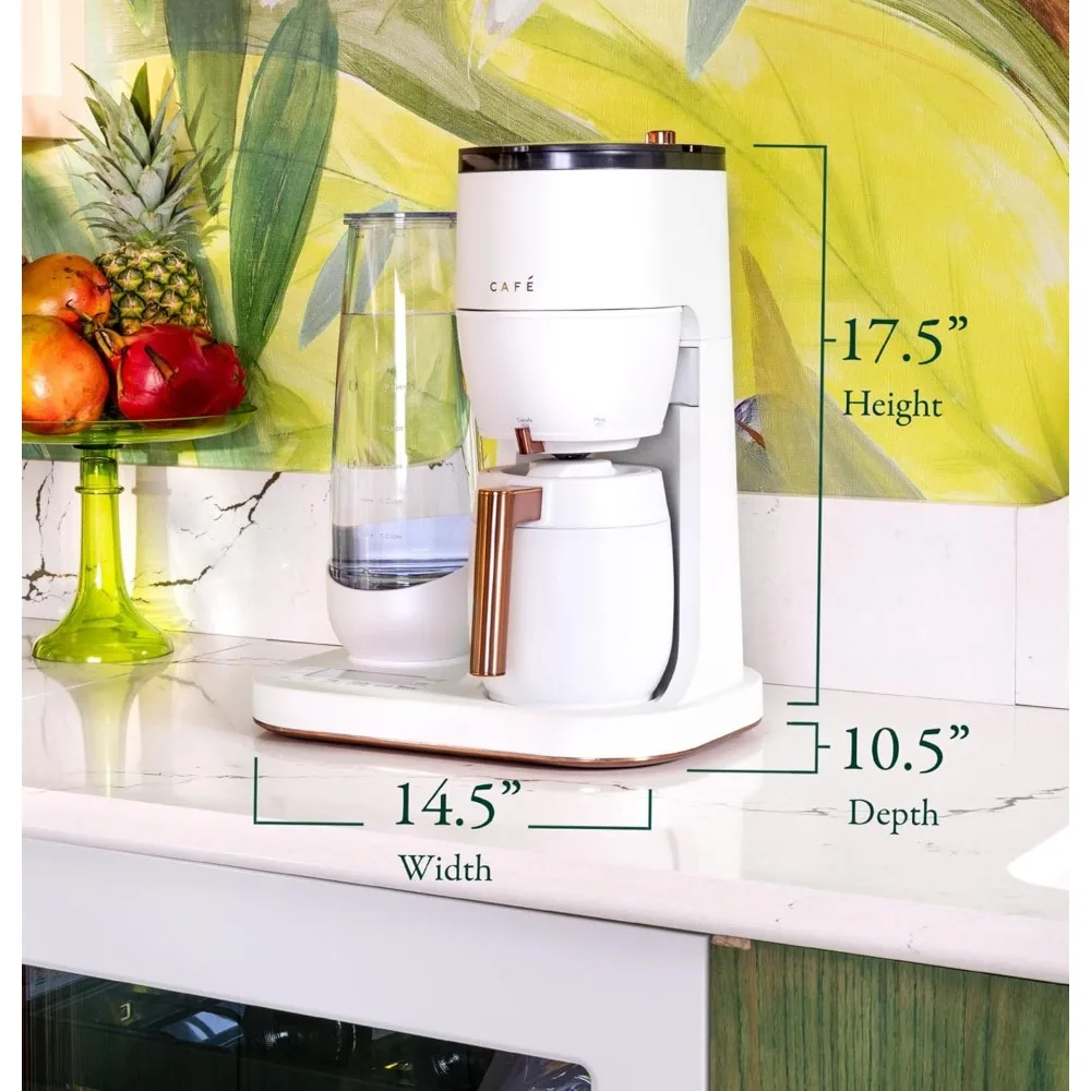 Specialty Grind and Brew Coffee Maker, Single-Serve Option, 10-Cup Thermal Carafe, WiFi Enabled Technology, Smart Home Kitchen 4