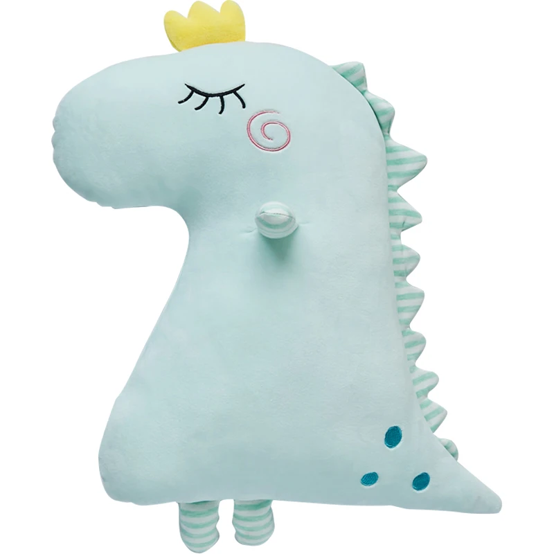 Hxl Super Soft and Cute Dinosaur Plush Toy Sleeping Pillow Doll Birthday Gift Cushion