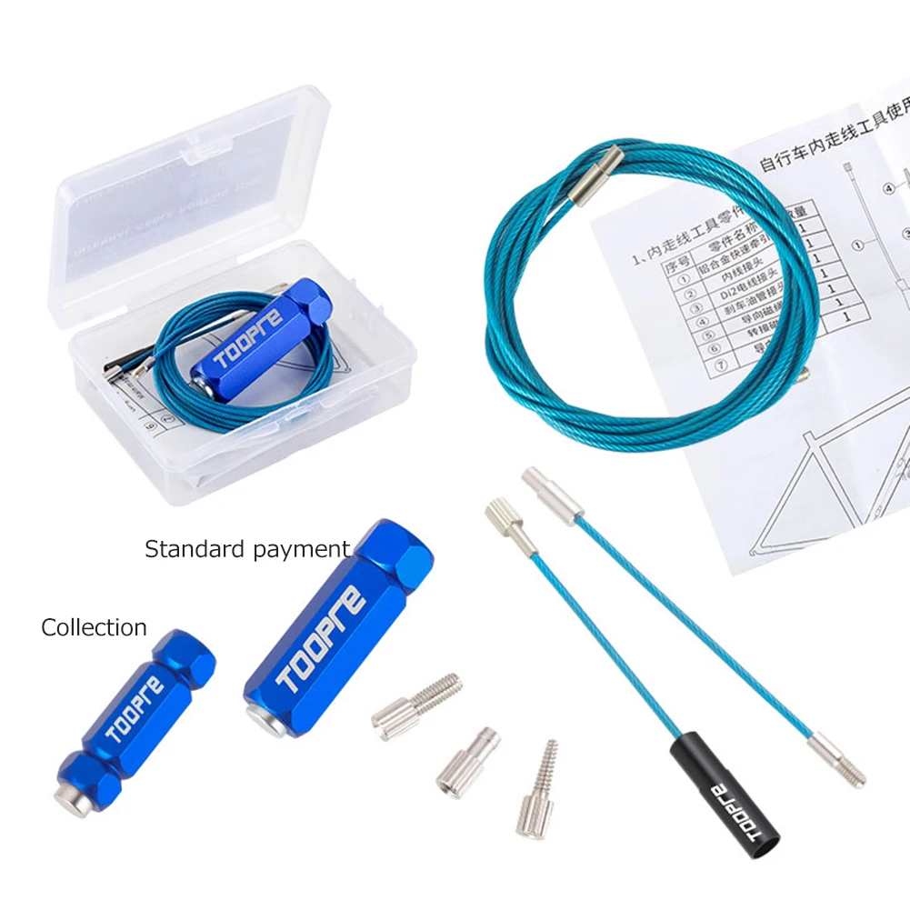 TOOPRE Bicycle Inner Cable Routing Guide Tools Set Internal Cable Routing Bike Tools Quick-release Bike Repair Kit Accessories