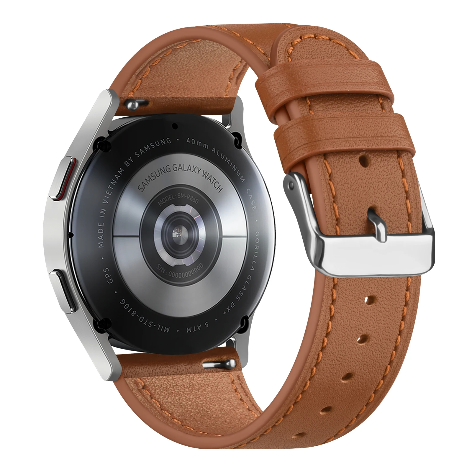 Elegant Leather Smartwatch Strap - Premium Multi-Model Fit Bracelet
