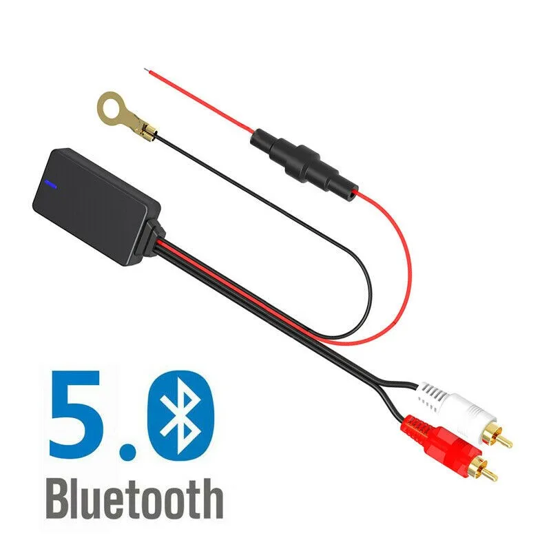 Car Wireless Bluetooth Receiver Module Bluetooth 5.0 Music Radio Stereo Audio Cable Adapter 2RCA Connector Music AUX Adapter