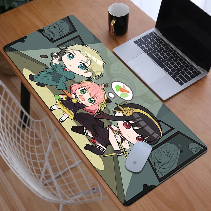 

Mouse Mats Pad Gaming Spy X Family Mat Mousepad Gamer Carpet Xxl Desk Mause Cute Pc Cabinets Accessories Cabinet Games Anime