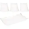 4 Pcs Square Paper Lace Plate Party Trays for Serving Food Utensils Dessert Fruit Platters Cardboard and Parties 6