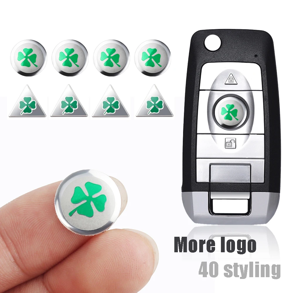 1020Pcs14mmCarKeyEmblemStickerCarControlKeyLogoDecalsFor
