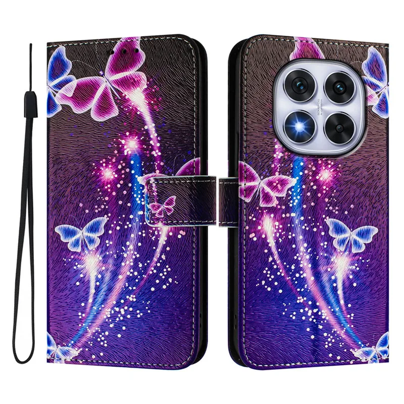 Luxury Flip Leather Case - Elegant Floral Wallet Design 2025