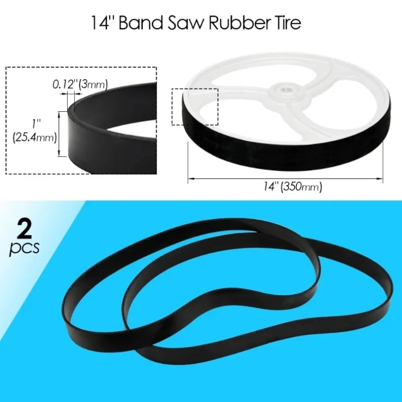 2pcs Bandsaw Rubber Band for 8