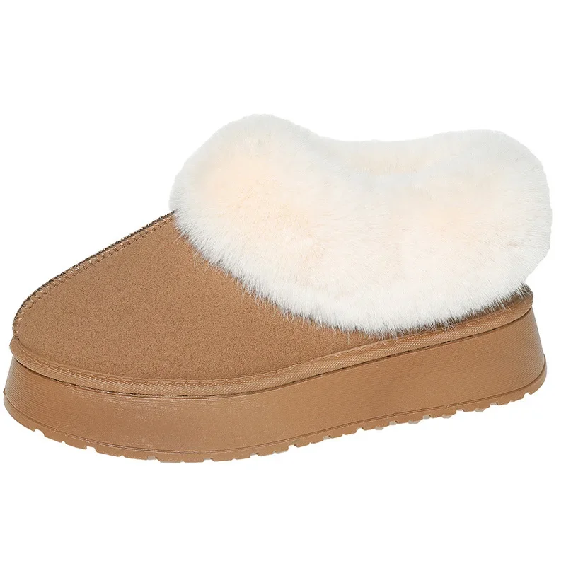 2023 New Women's Winter Warm Snow Boots Waterproof Anti-slip Cotton Women's Padded Thickened Platform Ankle Boots Botas Mujer