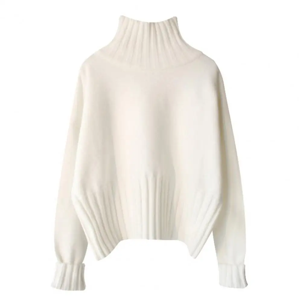 

Chic Lady Sweater Pullover Keep Warm Anti-pilling Long Sleeves Winter Sweater