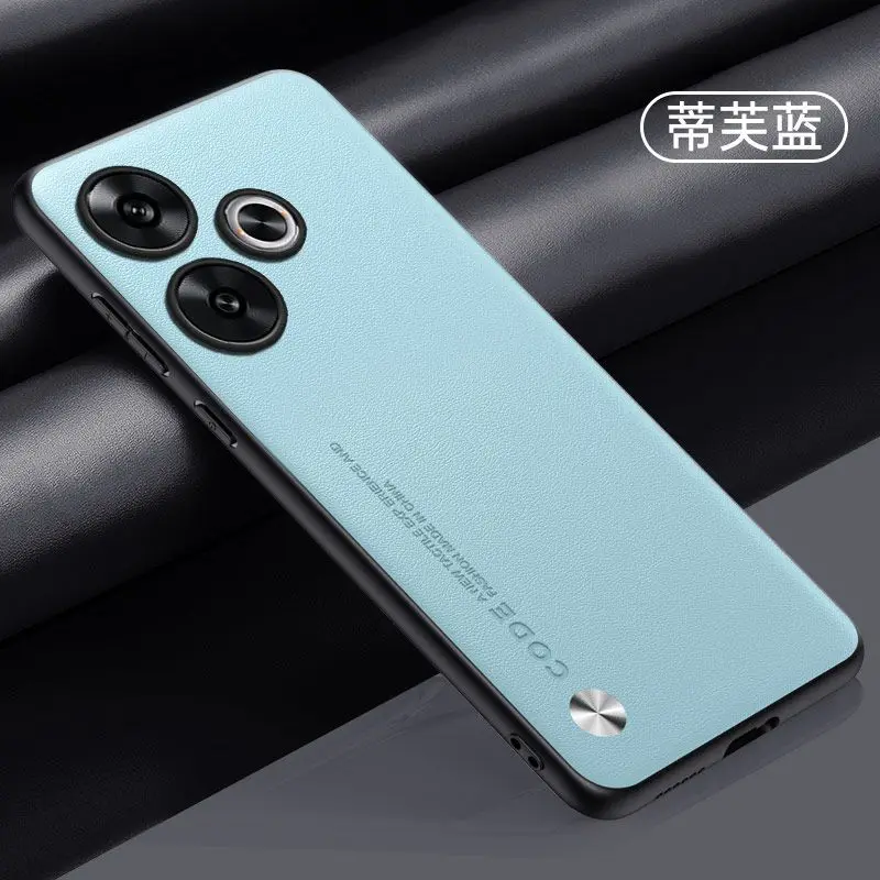 Elegant PU Leather Phone Case with Matte Silicone Shockproof Bumper Cover