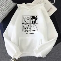 Autumn and Winter New Anime Cartoon Hoodie Forger Anya Spy X Family Manga Pattern Printed Women's Sportswear Long Sleeve Hoodie 2
