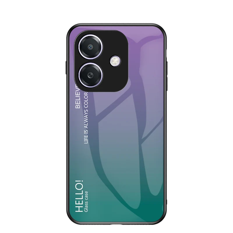 Gradient Tempered Glass Smartphone Case - Durable Protective Cover