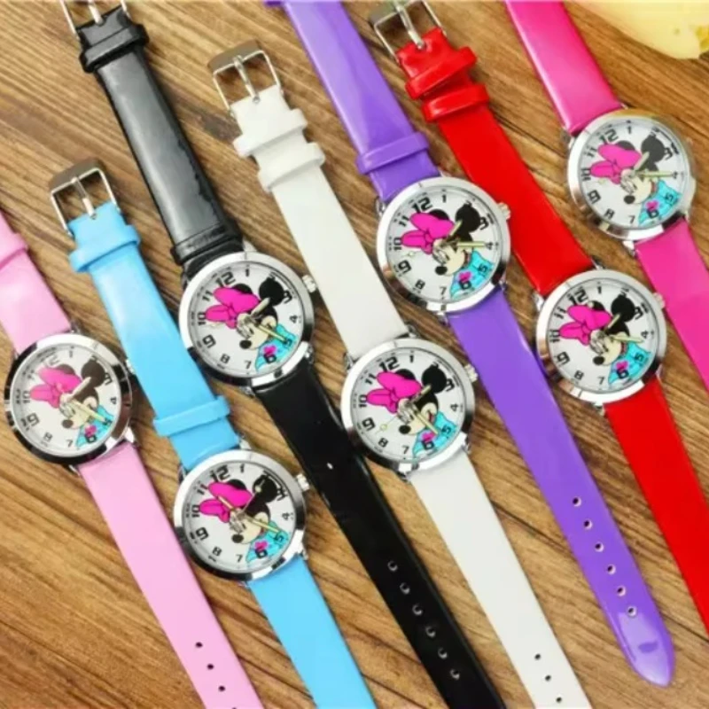 Disney Minnie Kids Watch Waterproof Cartoon Children Quartz Watches Womens Girls Time Machines Clock Birthday Gifts Top Brand 2