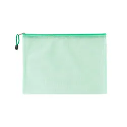 10 - Pack Waterproof Mesh Zipper Pouches for Versatile Organization and Storage (Green)