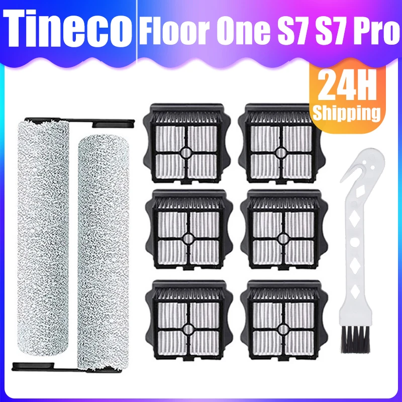 

Soft Roller Brush Hepa Filter for Tineco Floor ONE S7 Pro Cordless Wet Dry Vacuum Cleaner Replacement Parts
