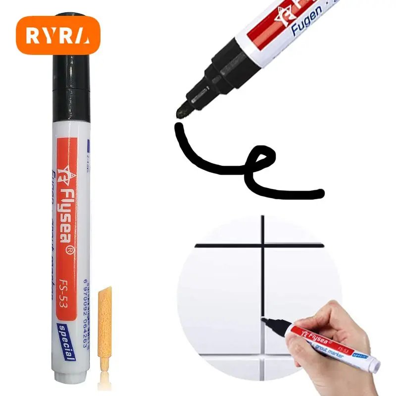 1Pcs Ceramic Wall Tile Gap Repair Pen Beautify Floor Gap Toilet Corners Seam Replaceable Head Marker Pen Waterproof Mildew-proof