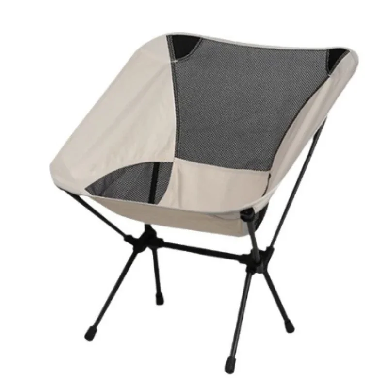 Portable folding outdoor chair with Oxford cloth backrest, strong load-bearing capacity, camping, sketching, fishing bench