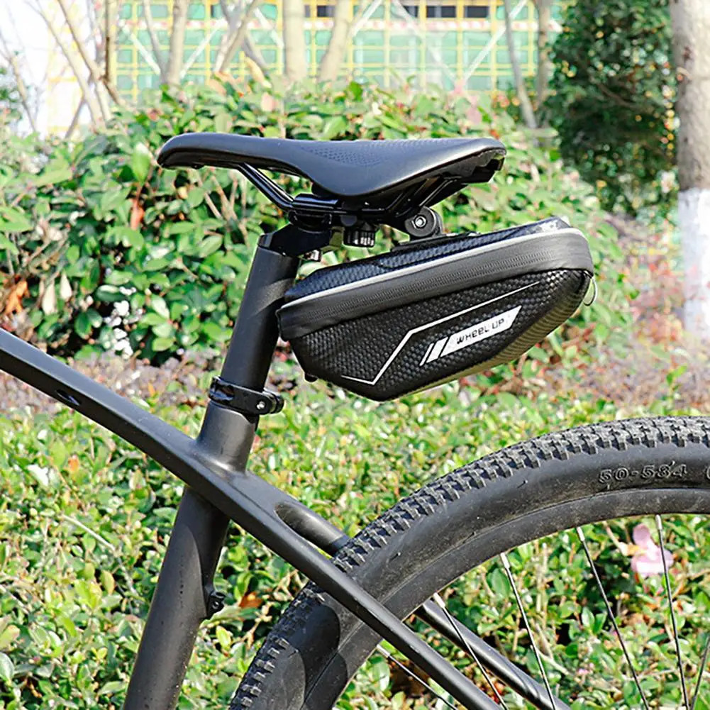 

Bicycle Saddle Bag Large Capacity Waterproof Reflective Hard Shell Cycling Rear Seatpost Pannier For Outdoor Bike Accessories