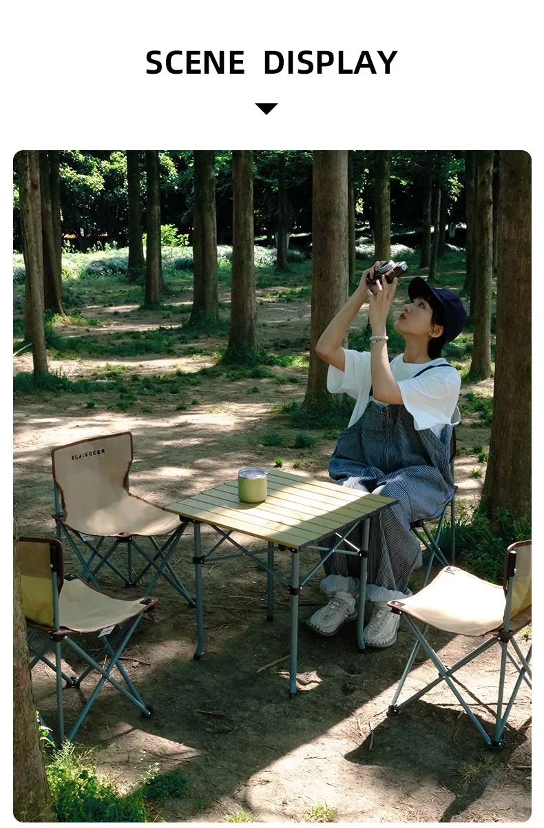 4 pcs Chair and 1 pcs Table Outdoor Aluminum Alloy Folding Table and Chair Set Camping Picnic Portable Supplies 16 4 pcs Chair and 1 pcs Table Outdoor Aluminum Alloy Folding Table and Chair Set Camping Picnic Portable Supplies 10