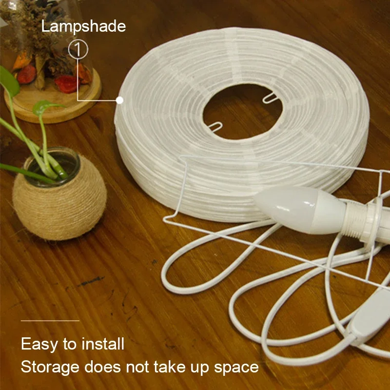 Japanese Rice Paper Lantern Led Table Lamp Living Room Bedroom Bedside Study Hotel Homestay Art Creative Decor Tripod Floor Lamp 6