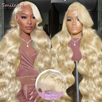 30 Inch 613 13x6 Wig Human Hair Pre Plucked 250% Density Blonde Wig Human Hair 13x4 Body Wave Lace Front Wigs Human Hair Blond 1