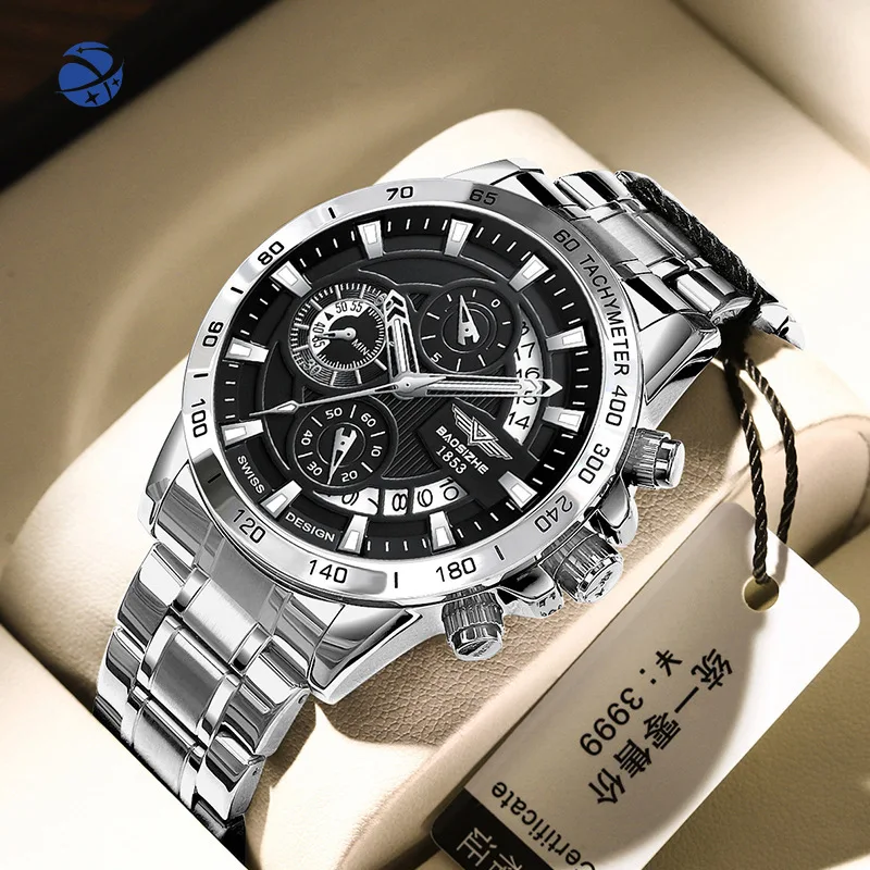 

2024 Hot Selling Famous Brand Men Mechanical Watch Student Business Large Dial Steel Band Ten Automatic Men Skeleton
