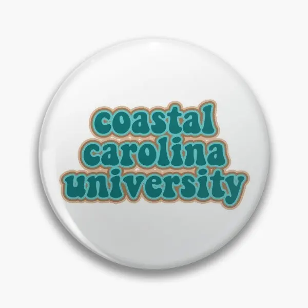 

Coastal Carolina University Groovy Outli Soft Button Pin Metal Brooch Funny Clothes Collar Women Jewelry Fashion Decor Gift