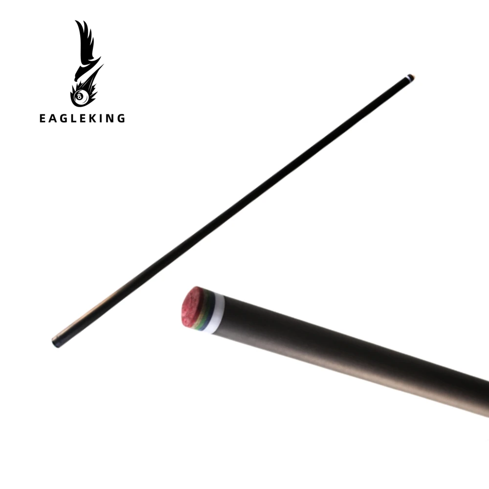 Black Technology Carbon Fiber Billiard Cue Carbon Fiber Shaft 12.9mm PigskinTip 1/2 Cue 19oz 147cm Pool