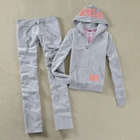Y2K Women's Pink Velvet Tracksuit 2025 Spring/Autumn Women's Sweatshirt and Pants Sets Velvet Tracksuit Two Piece Sets 2