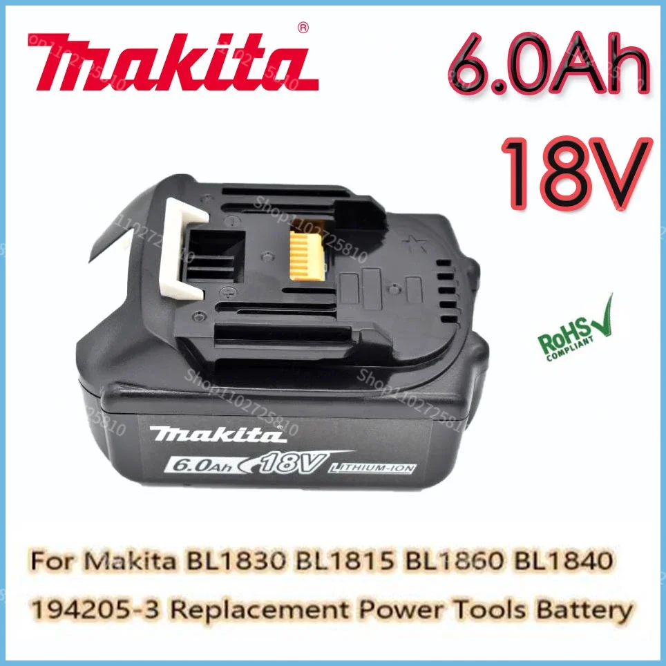 

100% Original Makita 18V 5.0Ah Rechargeable Power Tools Battery with LED Li-ion Replacement LXT BL1860B BL1860 BL1850